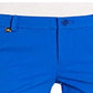 Shorts de sarja bielástico Ralph Lauren feminino, azul, tamanho 10, pequeno