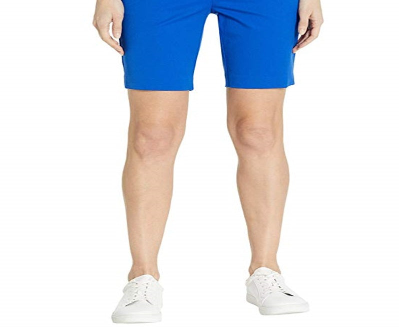 Shorts de sarja bielástico Ralph Lauren feminino, azul, tamanho 10, pequeno