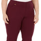 Calça Curvy Fit Feminina JM Collection Tummy Control Vermelha Tamanho 26W