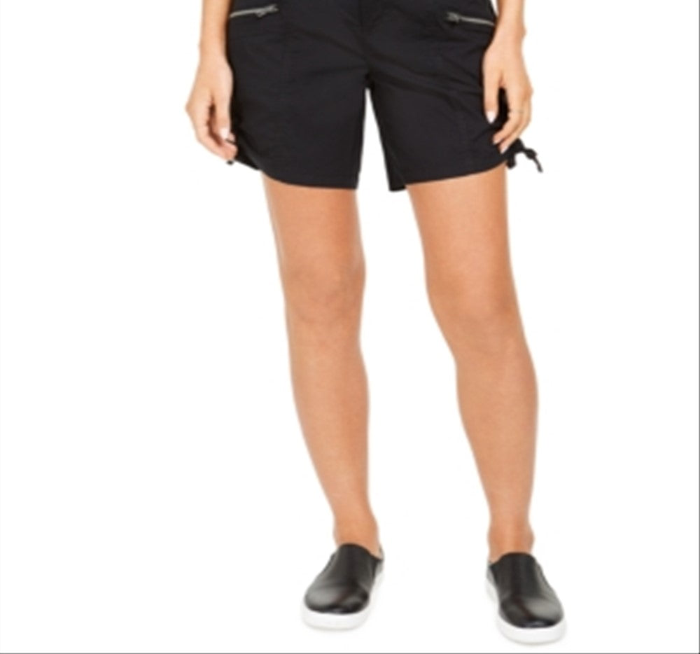 Shorts cargo feminino com bolso e zíper Style &amp; Co, preto, tamanho 14
