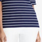 Blusa Ralph Lauren Feminina Stretch com Decote Canoa Azul Tamanho XS
