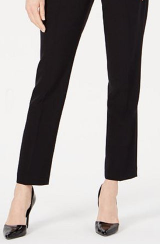 Le Suit Feminino Gola Xale Terno Azul Tamanho 2 Petite