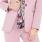 Blazer feminino Bar III com ombros bufantes e um botão, rosa, tamanho 4