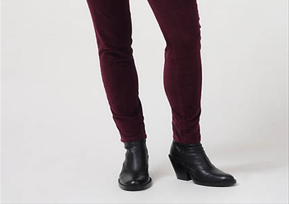 Calça skinny Levi's 721 de veludo cotelê de cintura alta feminina, vermelha, tamanho 28x30