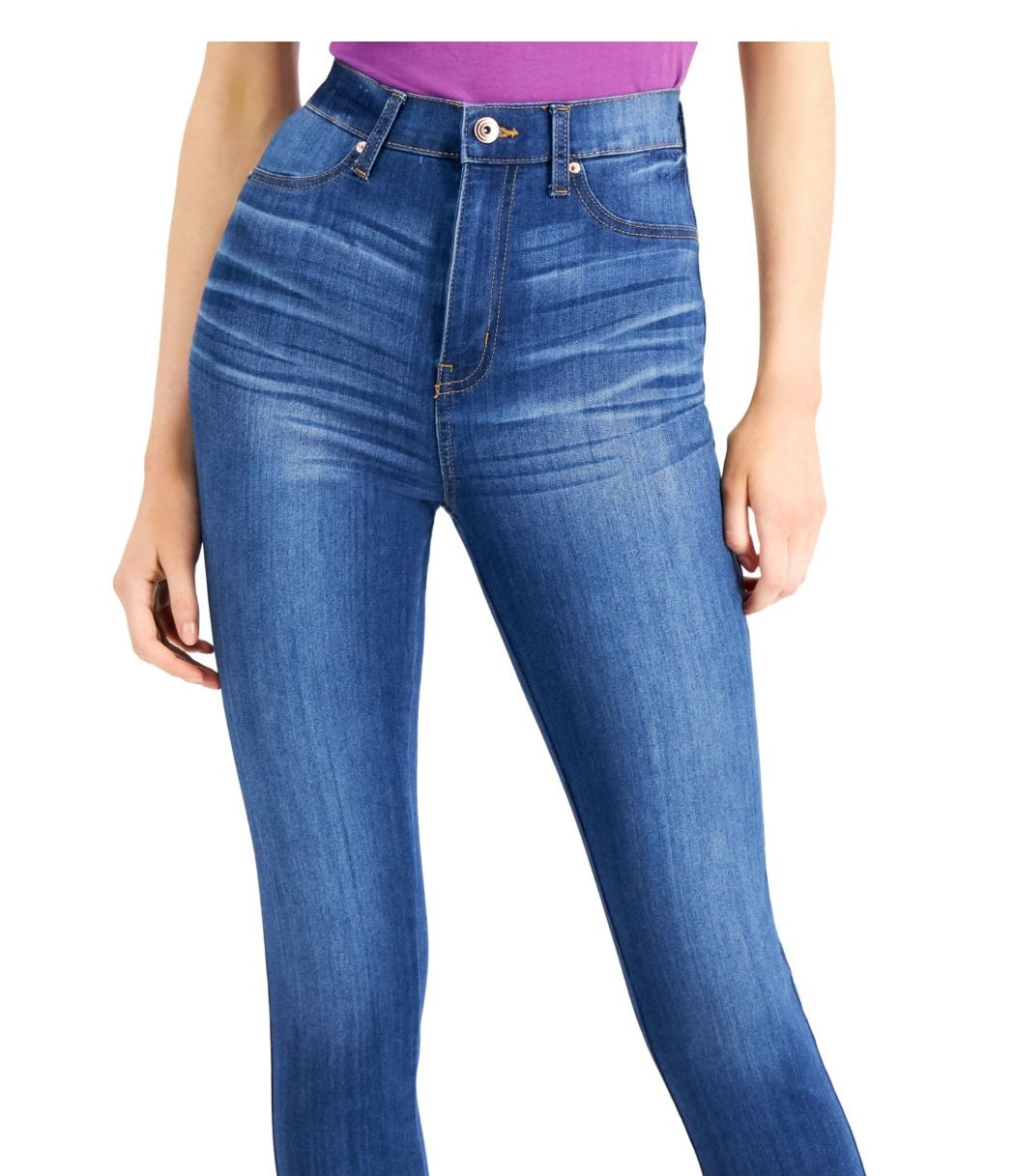 Calça jeans skinny feminina Curvy Ultra High Rise Ankle Blue da Celebrity Pink, tamanho 3/36