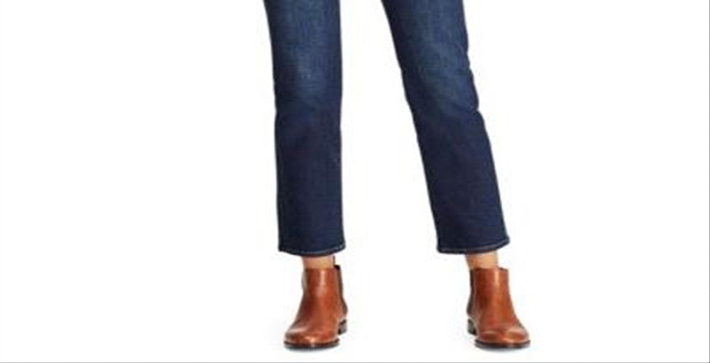 Calça Jeans Ralph Lauren Super Stretch Modern Curvy Straight Feminina Azul Tamanho 12