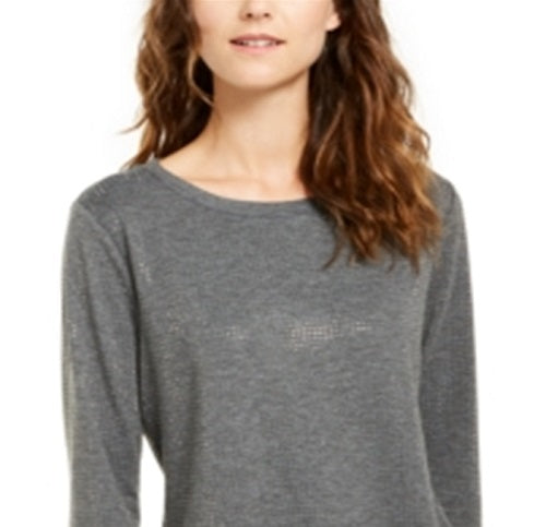 Moletom com tachas feminino INC International Concepts cinza tamanho GG