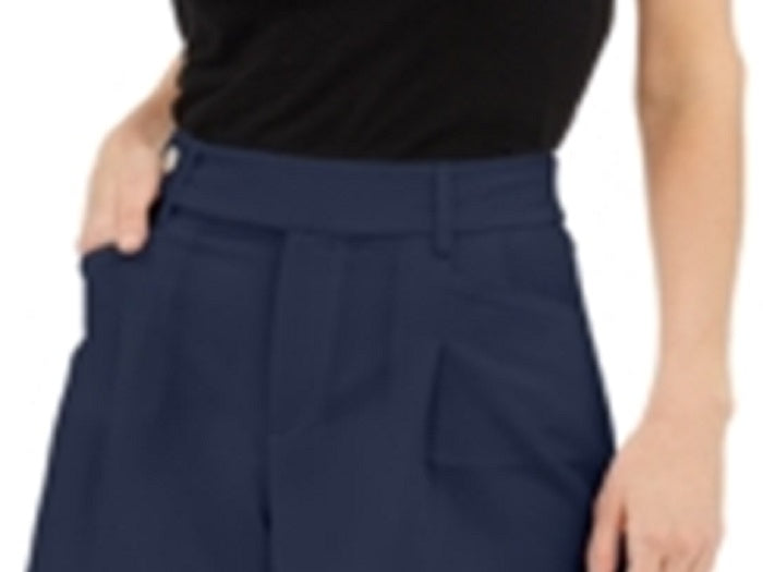 Shorts femininos com bolsos INC International Concepts, azul, tamanho 12