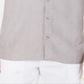 Camisa Alfani Masculina Lagoon Stretch Linho Misto Cinza Tamanho Grande