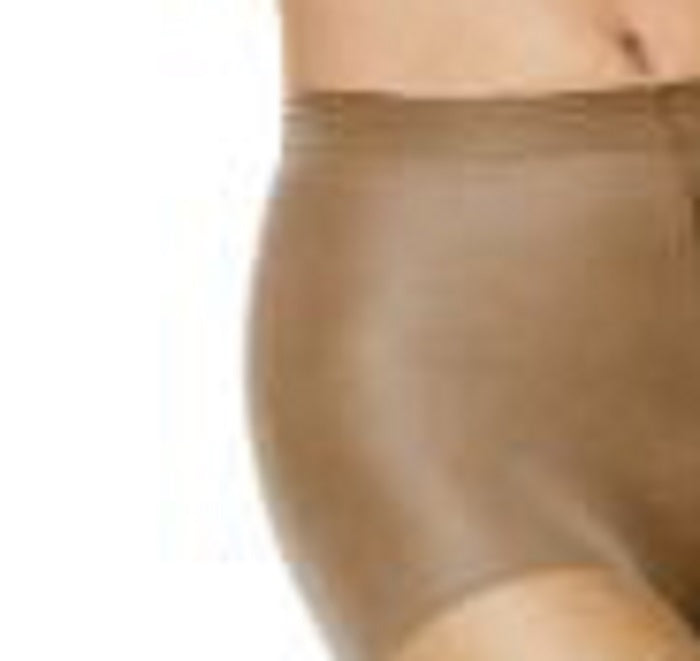 Top sem dedos Hanes Silk Reflections Ultra Sheer para mulheres, marrom, tamanho AB
