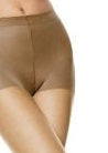 Top sem dedos Hanes Silk Reflections Ultra Sheer para mulheres, marrom, tamanho AB