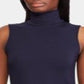 Blusa Ralph Lauren Feminina Gola Alta Sem Mangas Azul Tamanho XS