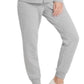 Moletom com capuz feminino DKNY Sport Logo Terry com zíper, prateado, tamanho M