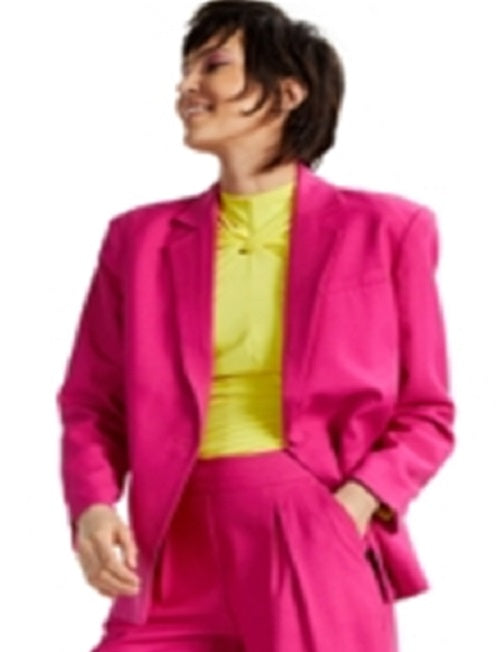 Blazer feminino oversized INC International Concepts, rosa jazzy, tamanho M