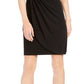 Vestido de coquetel curto com babados e decote em joia, sem mangas, preto, tamanho 14, pequeno, da Connected Women
