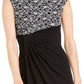 Vestido de coquetel curto com babados e decote em joia, sem mangas, preto, tamanho 14, pequeno, da Connected Women