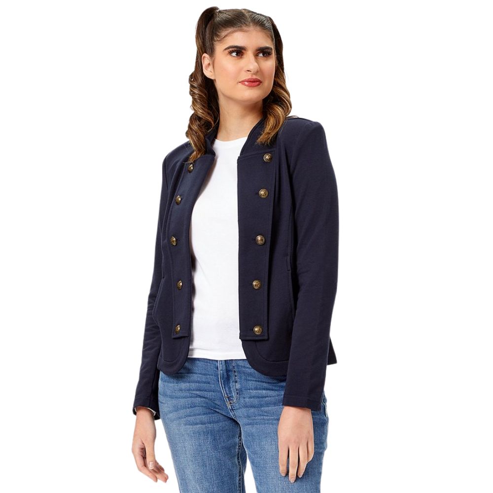 Jaqueta militar feminina Tommy Hilfiger azul tamanho GG -