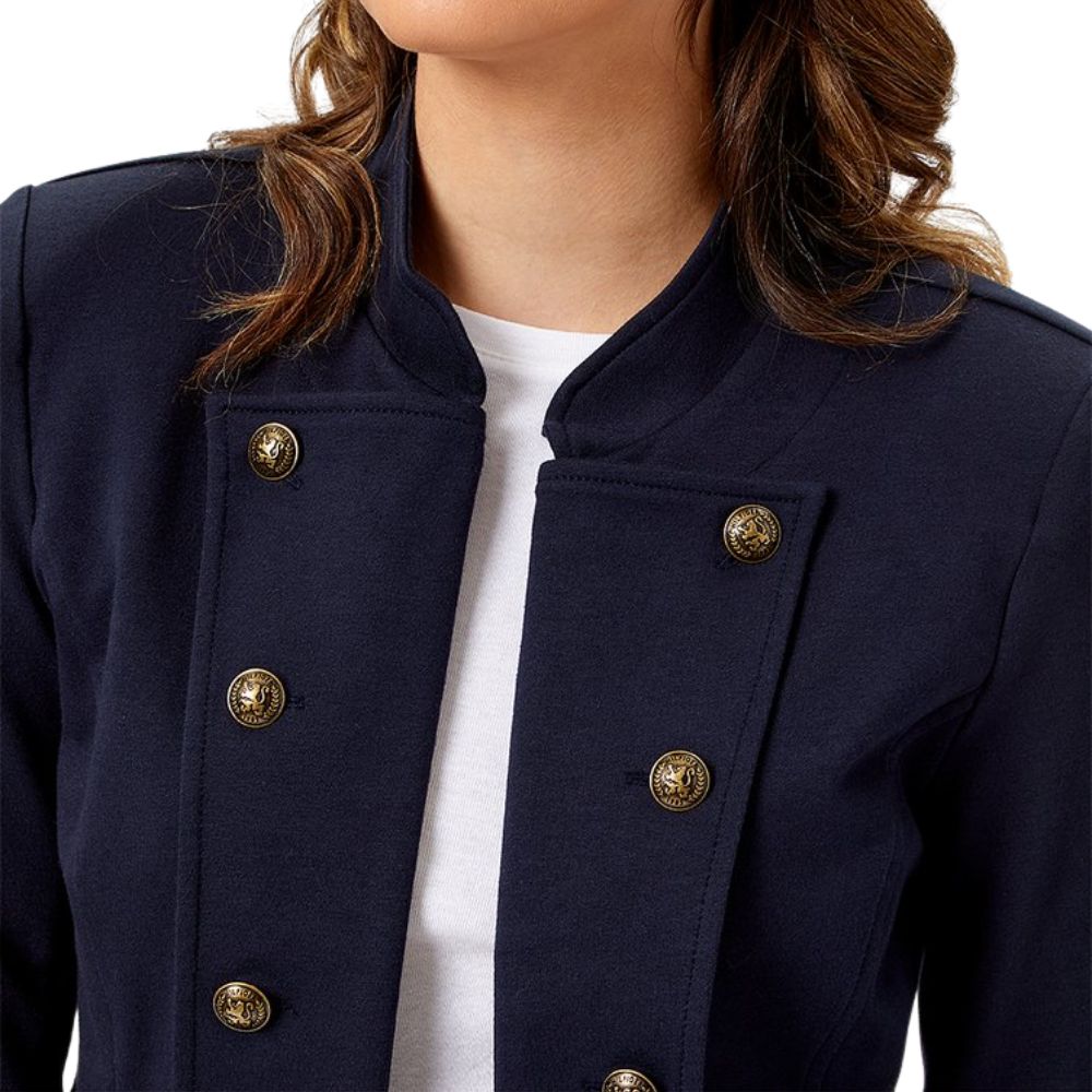 Jaqueta militar feminina Tommy Hilfiger azul tamanho GG -