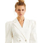 Vestido Blazer Culpos com Botões de Cristal Feminino da INC International Concepts, Branco, Tamanho M