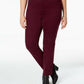 Jeans feminino estilo &amp; co com controle de barriga, perna justa, roxo, tamanho 14, pequeno