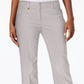 Calça feminina JM Collection Tummy Control Curvy Fit Cinza Tamanho 4 Petite