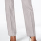 Calça feminina JM Collection Tummy Control Curvy Fit Cinza Tamanho 4 Petite
