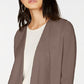 Cardigan feminino de malha com frente aberta INC, marrom, tamanho GG