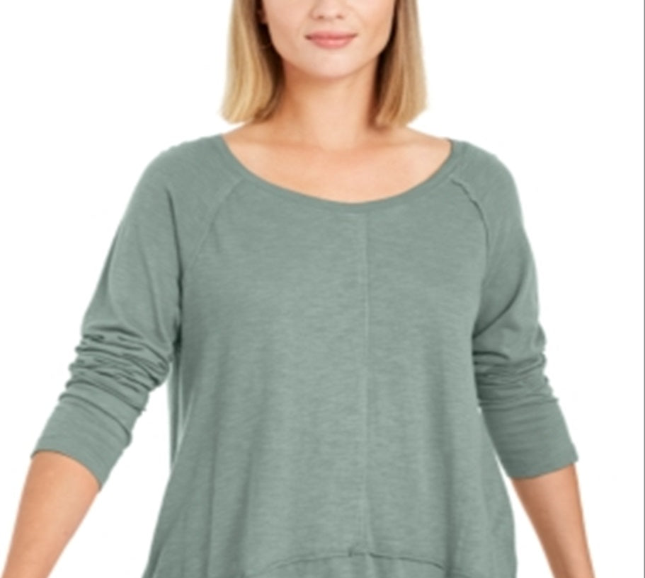 Estilo &amp; Co Feminino Algodão Cano Alto Cano Baixo Verde Tamanho X-S