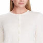 Cardigan Ralph Lauren Feminino de Algodão Recortado Branco Tamanho Pequeno M