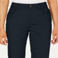 Calça skinny feminina Charter Club, cintura média, comprimento até o joelho, azul, tamanho 14