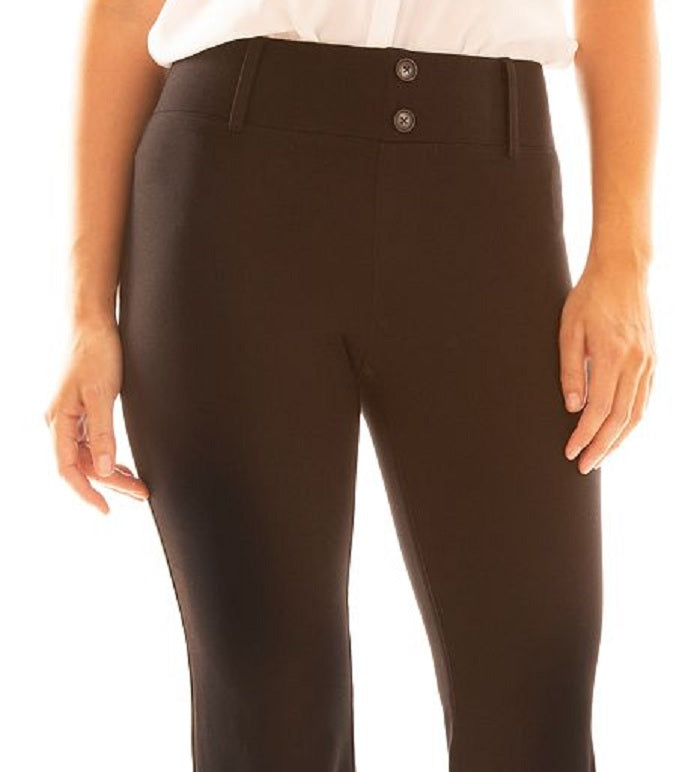Calça de malha ponte pull-on BCX Junior - marrom - tamanho grande