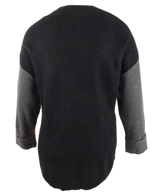 Calvin Klein Suéter Feminino Plus Tricolor Gola Simulada Preto Tamanho 0X