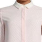 Anne Klein Blusa Oxford Feminina Listrada Manga Longa CDC Branca Tamanho XS