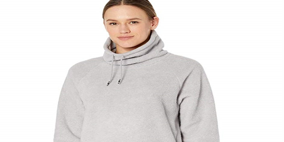 Blusa Nike Therma Cowl Cozy Feminina Cinza Tamanho Grande