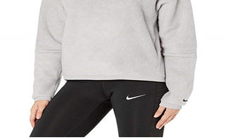 Blusa Nike Therma Cowl Cozy Feminina Cinza Tamanho Grande
