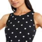 Vestido Riley &amp; Rae Mini Dede com estampa de bolinhas e babados na bainha, preto, tamanho 12