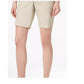 Bermuda feminina Charter Club Twill bege tamanho 8