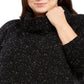 Calvin Klein Suéter Feminino Space Dye Gola Redonda Preto Tamanho 3X