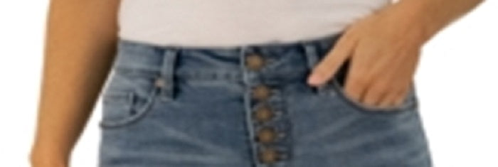 Shorts jeans com punho desgastado Indigo Rein Junior's Azul Tamanho 9