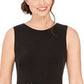 Vestido Calvin Klein Feminino Flare com Botões Clip-Dot Preto Tamanho 14
