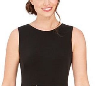 Vestido Calvin Klein Feminino Flare com Botões Clip-Dot Preto Tamanho 14