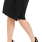 Vestido de coquetel feminino Charter Club Plus Hardware com frente torcida, preto, tamanho 0X