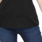 Karen Scott Top Feminino com Tachas e Decote em V Preto Tamanho X-G