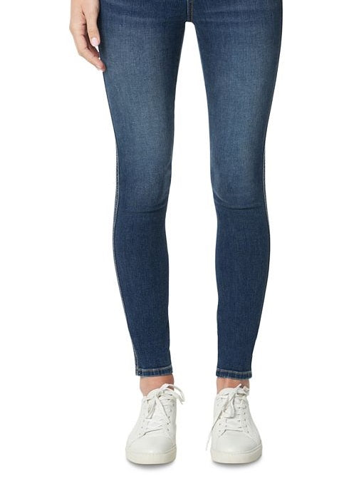 Calça jeans skinny feminina Joe's Jeans com frente em V, azul, tamanho 29