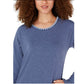 Blusa de ioga fitness feminina Ideology, azul, tamanho M