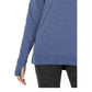 Blusa de ioga fitness feminina Ideology, azul, tamanho M