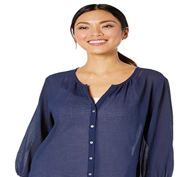 Blusa Tommy Bahama Lana Bay Gaze Feminina Azul Tamanho Grande