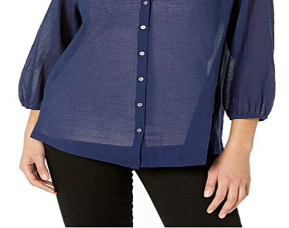 Blusa Tommy Bahama Lana Bay Gaze Feminina Azul Tamanho Grande