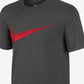 Camiseta Nike Masculina com corte atlético tamanho L, cinza, tamanho pequeno, vermelha, com swoosh