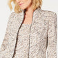 Alex Evenings Conjunto de jaqueta dupla estampada Lord &amp; Taylor feminina, marrom, tamanho pequeno, extragrande
